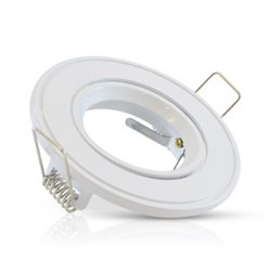 Support plafond orientable, rond blanc Ø86 mm SUPPORT PLAFOND