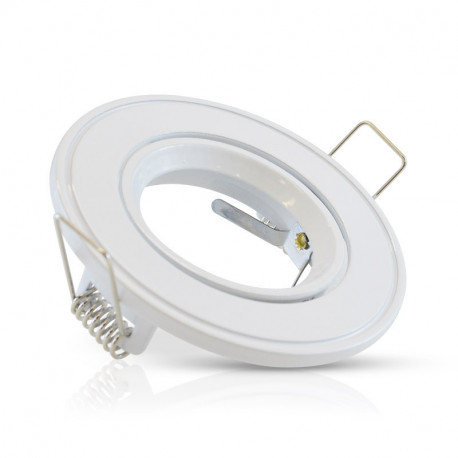 Support plafond orientable, rond blanc Ø86 mm SUPPORT PLAFOND