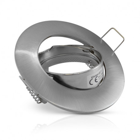 Support plafond orientable, rond argent Ø92 mm SUPPORT PLAFOND
