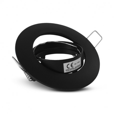 Support plafond rond orientable, noir Ø92 mm  SUPPORT PLAFOND