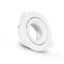 Support plafond rond orientable, blanc Ø90 mm  SUPPORT PLAFOND