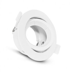 Support plafond rond orientable, blanc Ø90 mm  SUPPORT PLAFOND