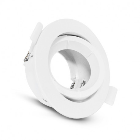 Support plafond rond orientable, blanc Ø90 mm  SUPPORT PLAFOND