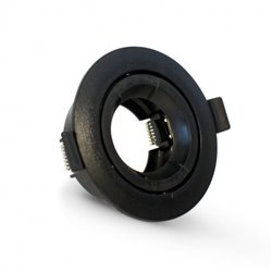 Support plafond rond orientable, noir Ø90 mm  SUPPORT PLAFOND