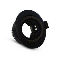 Support plafond rond orientable, noir Ø90 mm  SUPPORT PLAFOND