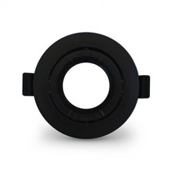 Support plafond rond orientable, noir Ø90 mm  SUPPORT PLAFOND