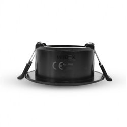 Support plafond rond orientable, noir Ø90 mm  SUPPORT PLAFOND