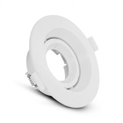 Support de spot rond orientable, blanc Ø110 mm  SUPPORT PLAFOND