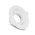 Support de spot rond orientable, blanc Ø110 mm  SUPPORT PLAFOND