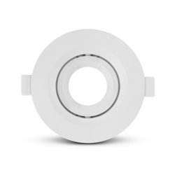 Support de spot rond orientable, blanc Ø110 mm  SUPPORT PLAFOND