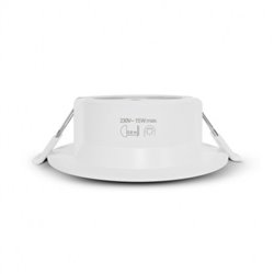 Support de spot rond orientable, blanc Ø110 mm  SUPPORT PLAFOND