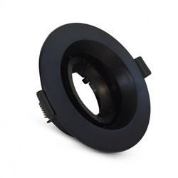 Support de spot rond orientable, noir Ø110 mm  SUPPORT PLAFOND