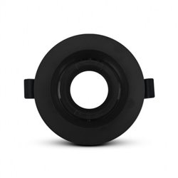 Support de spot rond orientable, noir Ø110 mm  SUPPORT PLAFOND