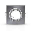 Support plafond orientable, carré argent 84x84 mm SUPPORT PLAFOND
