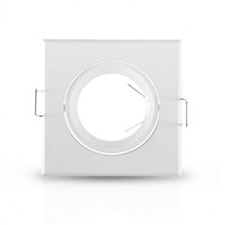 Support plafond orientable, carré blanc 84x84 mm SUPPORT PLAFOND