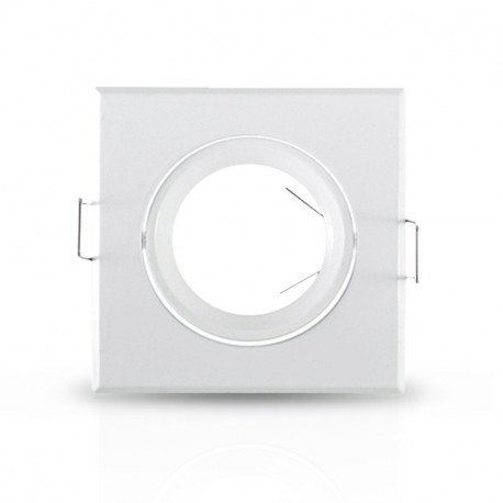 Support plafond orientable, carré blanc 84x84 mm SUPPORT PLAFOND