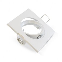 Support plafond orientable, carré blanc 84x84 mm SUPPORT PLAFOND