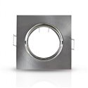 Support plafond orientable, carré argent 85x85 mm SUPPORT PLAFOND