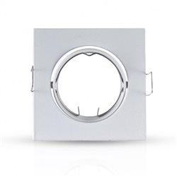 Support plafond orientable, carré blanc 85x85 mm SUPPORT PLAFOND