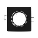 Support de spot carré orientable, noir 85x85 mm  SUPPORT PLAFOND