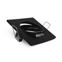 Support de spot carré orientable, noir 85x85 mm  SUPPORT PLAFOND