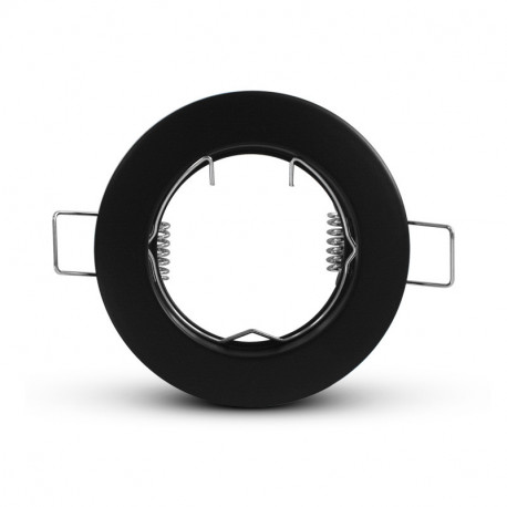 Support de spot rond, noir Ø78 mm  SUPPORT PLAFOND