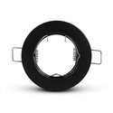 Support de spot rond, noir Ø78 mm  SUPPORT PLAFOND