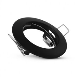 Support de spot rond, noir Ø78 mm  SUPPORT PLAFOND