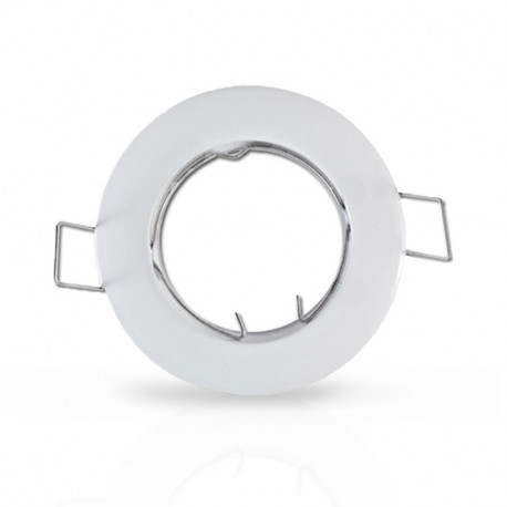 Support plafond orientable, rond blanc Ø78 mm SUPPORT PLAFOND
