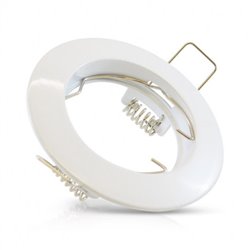 Support plafond orientable, rond blanc Ø78 mm SUPPORT PLAFOND