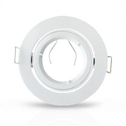 Support plafond orientable, rond blanc Ø45 mm SUPPORT PLAFOND
