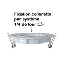 Support plafond orientable, rond blanc Ø45 mm SUPPORT PLAFOND