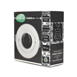 Support plafond orientable, rond blanc Ø45 mm SUPPORT PLAFOND
