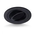 Support de spot rond orientable, noir Ø92 mm  SUPPORT PLAFOND