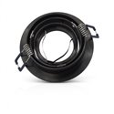 Support de spot rond orientable, noir Ø92 mm  SUPPORT PLAFOND
