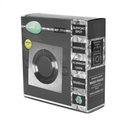Support plafond orientable, carré aluminium Ø75 mm SUPPORT PLAFOND