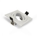 Support plafond orientable, carré blanc 89x89 mm SUPPORT PLAFOND