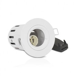 Support de spot rond avec douille automatique, blanc Ø90 mm  SUPPORT SPOT