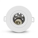 Support de spot rond avec douille automatique, blanc Ø90 mm  SUPPORT SPOT