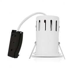 Support de spot rond avec douille automatique, blanc Ø90 mm  SUPPORT SPOT
