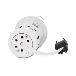 Support de spot rond avec douille automatique, blanc Ø90 mm  SUPPORT SPOT