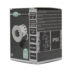 Support de spot rond avec douille automatique, blanc Ø90 mm  SUPPORT SPOT