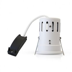 Support de spot rond avec douille automatique, blanc Ø86 mm  SUPPORT SPOT