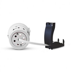 Support de spot rond avec douille automatique, blanc Ø86 mm  SUPPORT SPOT