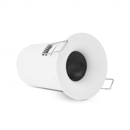 Support de spot rond avec douille automatique, blanc Ø85 mm  SUPPORT PLAFOND