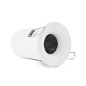 Support de spot rond avec douille automatique, blanc Ø85 mm  SUPPORT PLAFOND