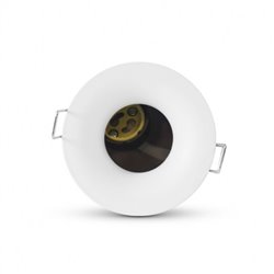 Support de spot rond avec douille automatique, blanc Ø85 mm  SUPPORT PLAFOND