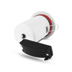 Support de spot rond avec douille automatique, blanc Ø90 mm H 110 mm SUPPORT PLAFOND