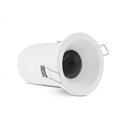 Support de spot rond avec douille automatique, blanc Ø90 mm H 125 mm SUPPORT PLAFOND