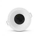 Support de spot rond avec douille automatique, blanc Ø90 mm H 125 mm SUPPORT PLAFOND
